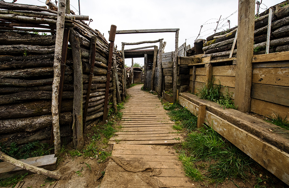 Bayernwald German trenches