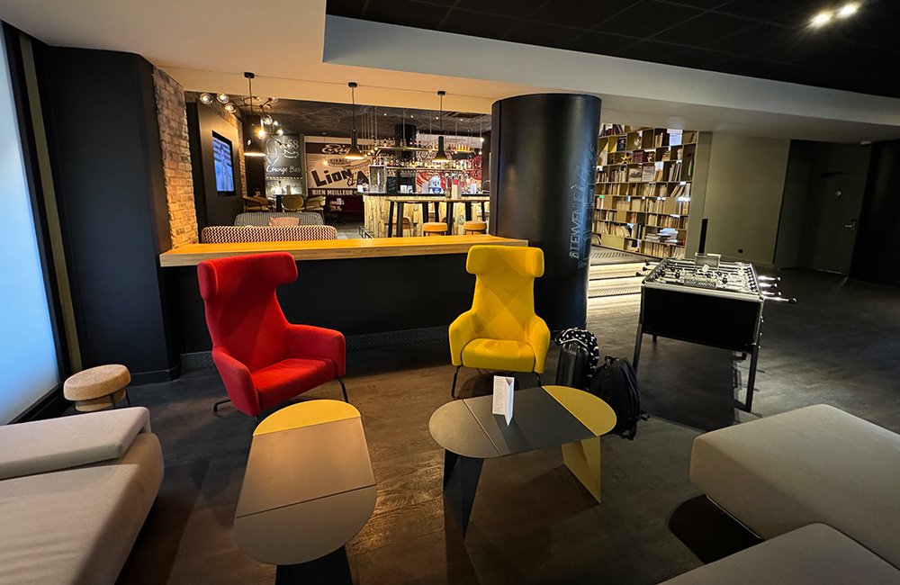 Hotel lobby in France - Hotel lobby in France