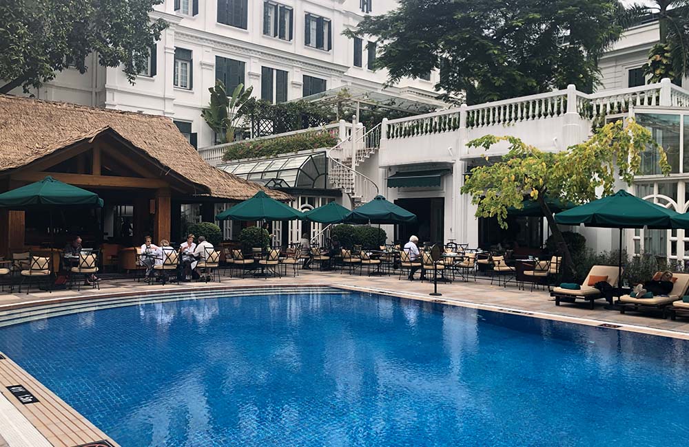 Hotel swimming pool in Hanoi Hotel swimming pool in Hanoi